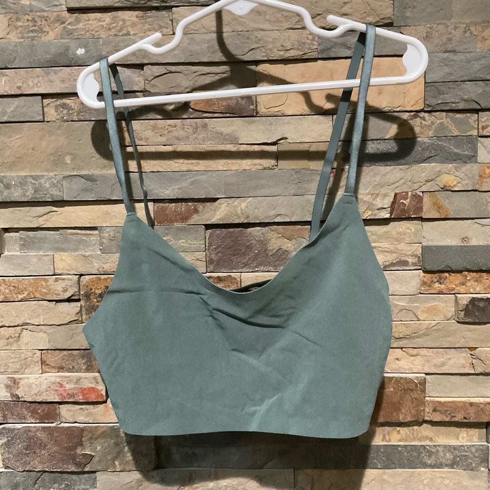 Victoria’s Secret Olive Green Bralette With Lace Back